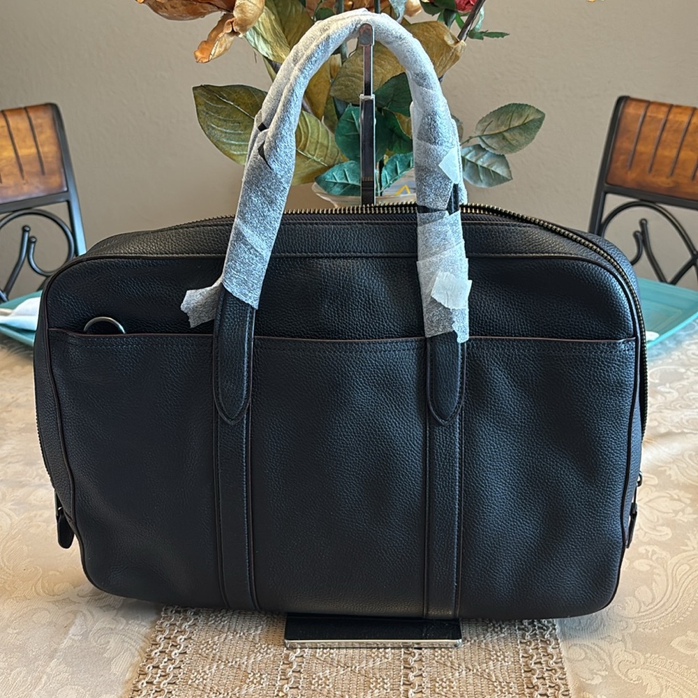 NWT Coach Black Leather Bag - Picture 2 of 13
